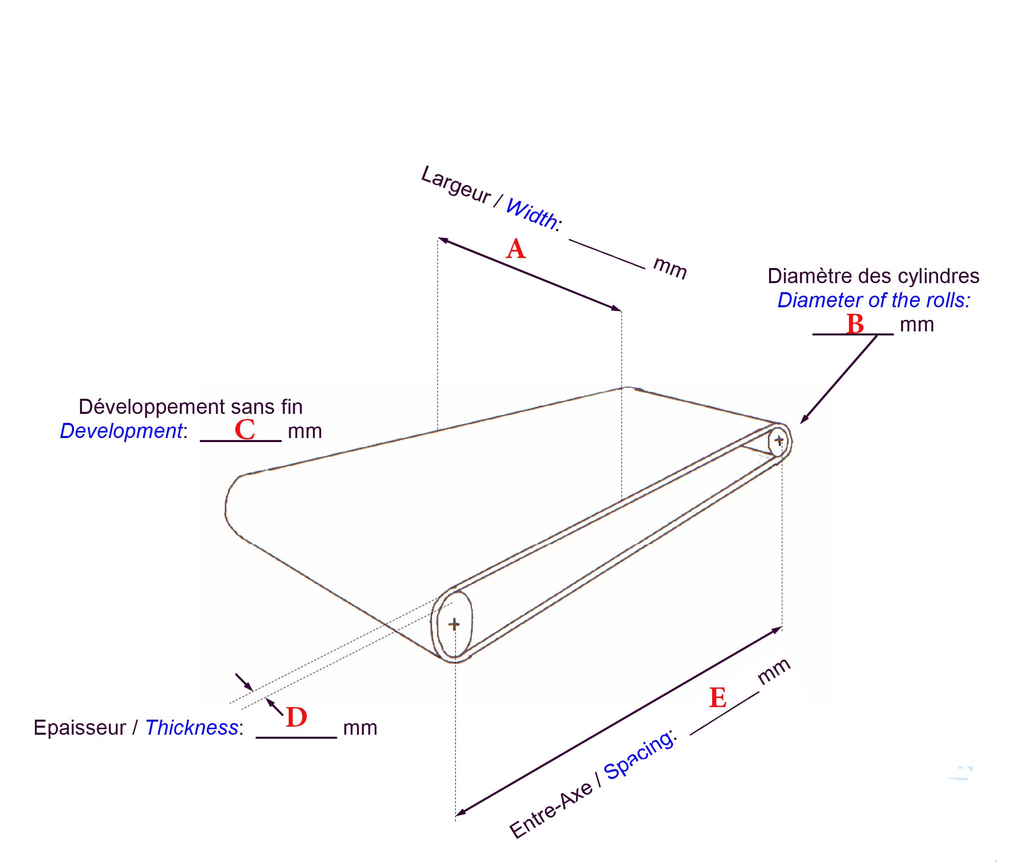 BANDES TRANSPORTEUSES-SUR MESURE-DECOUPE