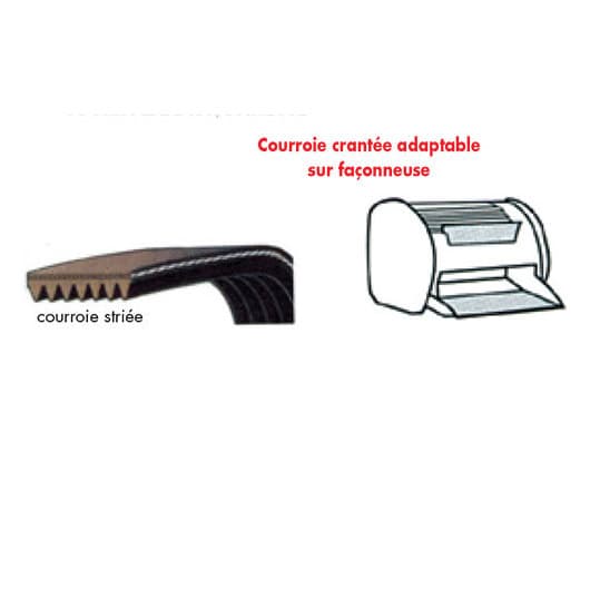 COURROIE DE FACONNEUSE STRIEE JAC