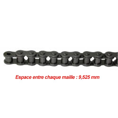CHAINE DE TRANSMISSION SIMPLE PAS DE 9.525 MM