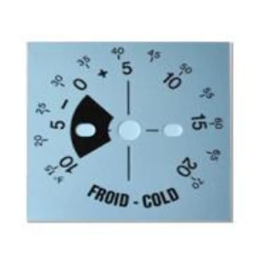 PLAQUE GRADUEE THERMOSTAT FROID PANIMATIC