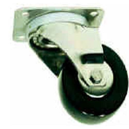 ROULETTE FOUR PIVOTANTE HT CHAPE INOX Ø 100 MM