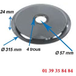 LAME COUPE-JAMBON - BERKEL -  Ø ext. 315 MM