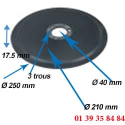 LAME COUPE JAMBON - OMAS - Ø  250 MM