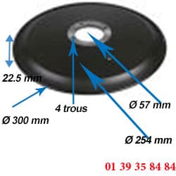 LAME COUPE JAMBON - OMAS - Ø  300 MM --