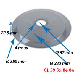 LAME COUPE JAMBON - OMAS - Ø  350 MM