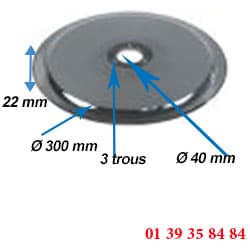 LAME COUPE-JAMBON - BERKEL  -  Ø ext. 300 MM