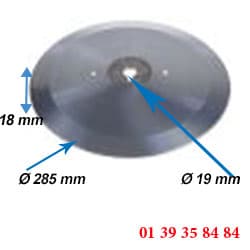 LAME COUPE-JAMBON - BERKEL -  Ø ext. 285 MM