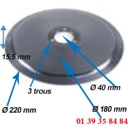 LAME COUPE JAMBON - OMAS - Ø  220 MM