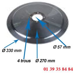 LAME COUPE JAMBON - OMAS - Ø  330 MM