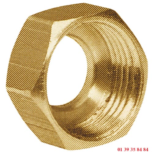 ECROU 6 PANS - COLLET BATTU