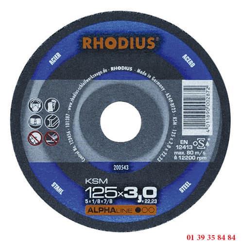 DISQUES A TRONCONNER LES METAUX L'ORIGINAL - RHODIUS