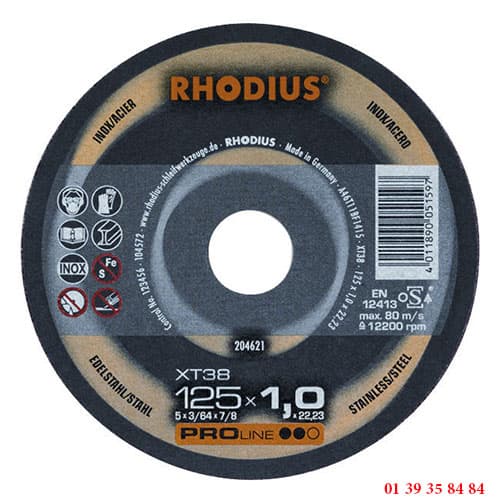DISQUES A TRONCONNER LES INOX L'ORIGINAL - RHODIUS