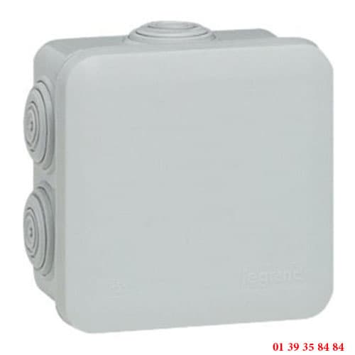 BOITE DE DERIVATION CARREE - LEGRAND - 80x80x45 MM