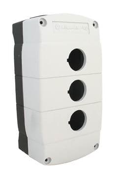 BOITIER GRIS 3 TROUS POUR BOUTON-ROCKWELL AUTOMATION