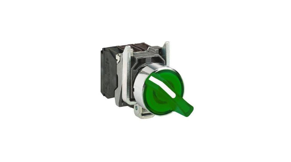 BOUTON A MANETTE LUMINEUX VERT COMPLET SCHNEIDER TELEMECANIQUE