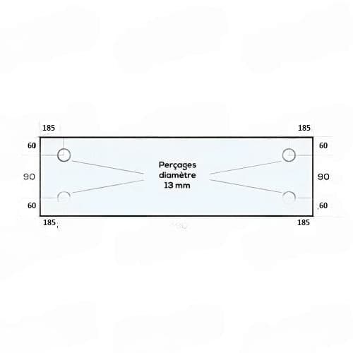 VITRE EN VERRE TREMPE ADAPTABLE SUR FOUR A SOLE GUYON 3V70