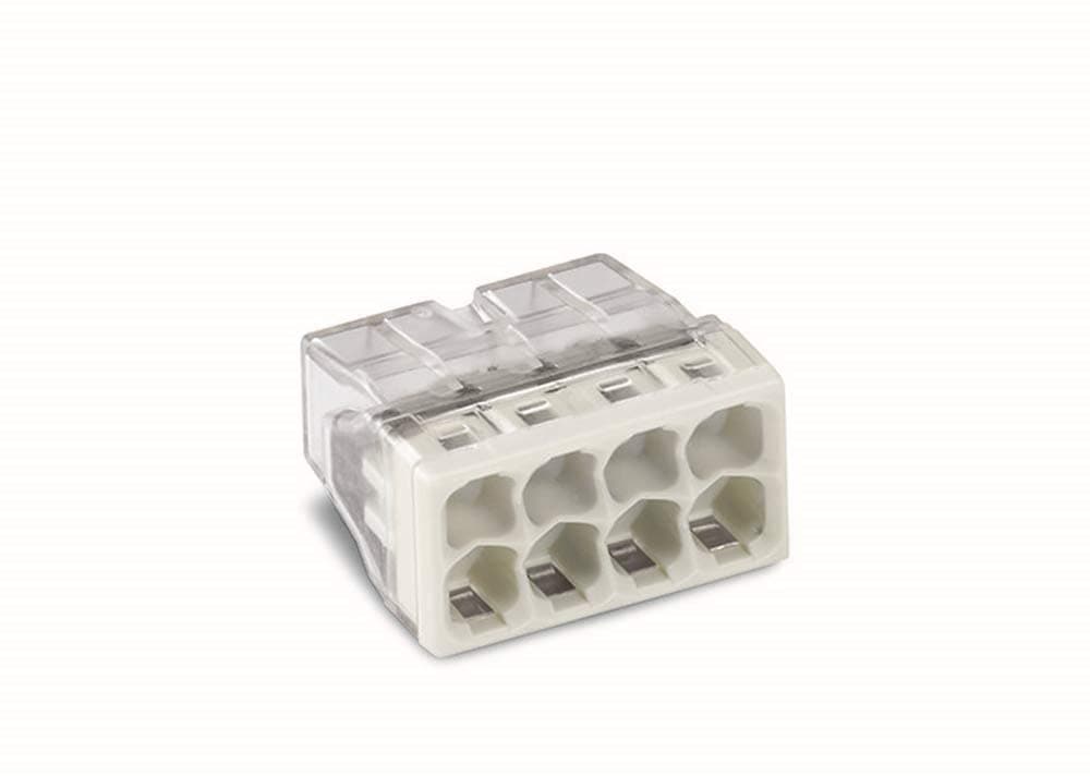 BOITE DE 50 BOITIERS TRANSPARENTS A BORNIER A 8 CONDUCTEURS - WAGO2273-208
