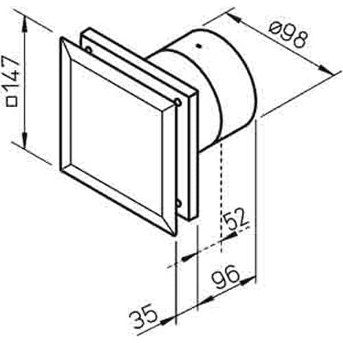 MINI VENTILATEUR AVEC CLAPET ANTI RETOUR - Image 2