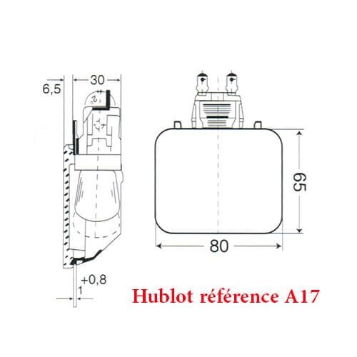 HUBLOT DE FOUR RECTANGULAIRE - Image 2