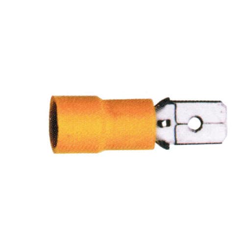 100 CLIPS MÂLES PARTIELLEMENT PREISOLES-A LANGUETTES 6.35X0.8 MM - Image 3