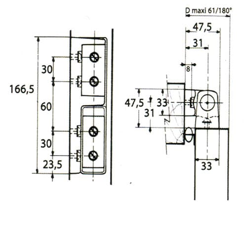 CHARNIERE FERMOD 480-481 - Image 2