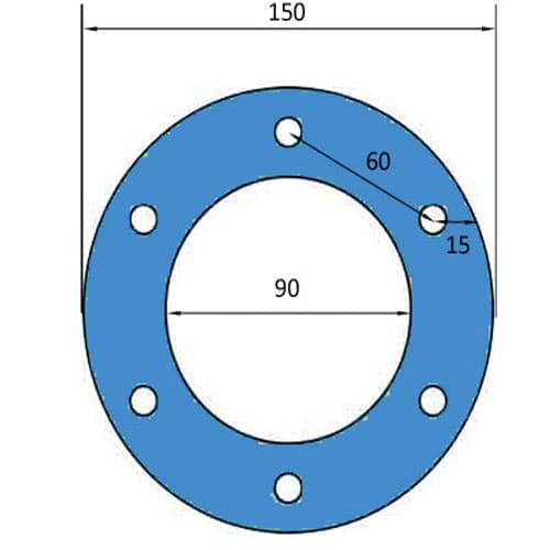 JOINT INJECTEUR A BUEE DIAMETRE EXTERIEUR 150 MM POUR FOUR GUYON