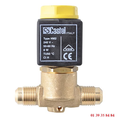 ELECTROVANNE FROID NORMALEMENT FERMEE - RACCORDS SAE FLARE ADAPTABLE CASTEL