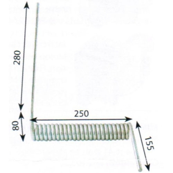 RESSORT A TORSION 23 SPIRES POUR COUVERCLE DE DIVISEUSE PANIRECORD -