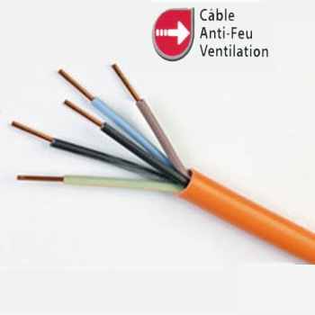 CABLE 5 FILS-RESISTANT AU FEU