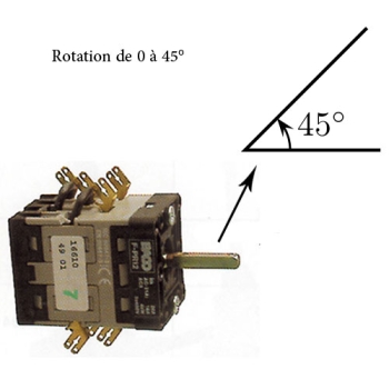 COMMUTATEUR-INVERSEUR-LAMINOIR-45°- BACO-PR12/16610E/F