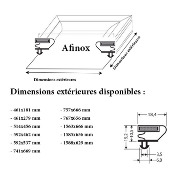 JOINT CADRE MAGNETIQUE ADAPTABLE AFINOX