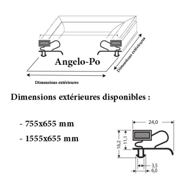 JOINT CADRE MAGNETIQUE ADAPTABLE ANGELO PO MODELE 2