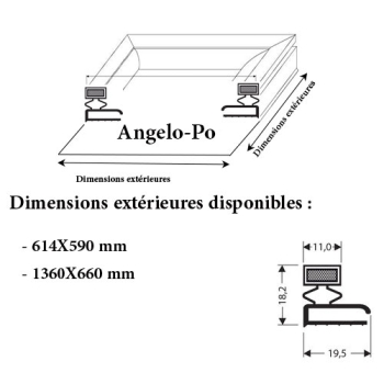 JOINT CADRE MAGNETIQUE ADAPTABLE ANGELO PO MODELE 6