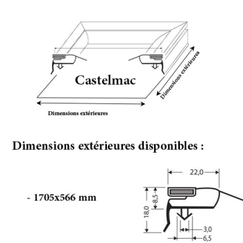 JOINT CADRE MAGNETIQUE ADAPTABLE CASTELMAC