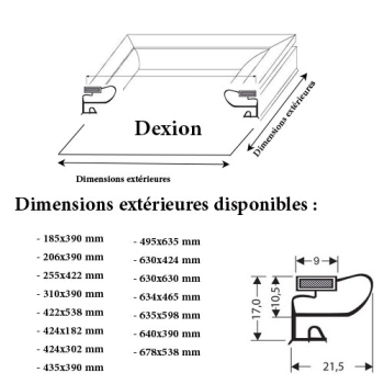 JOINT CADRE MAGNETIQUE ADAPTABLE DEXION MODELE 2