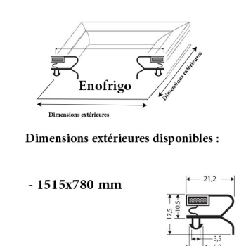 JOINT CADRE MAGNETIQUE ADAPTABLE ENOFRIGO