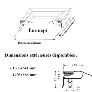 JOINT CADRE MAGNETIQUE ADAPTABLE EMMEPI