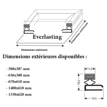 JOINT CADRE MAGNETIQUE ADAPTABLE EVERLASTING MODELE 2