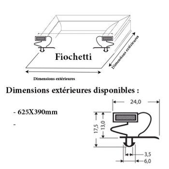 JOINT CADRE MAGNETIQUE ADAPTABLE FIOCHETTI MODELE 2