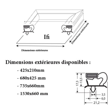 JOINT CADRE MAGNETIQUE ADAPTABLE IFI