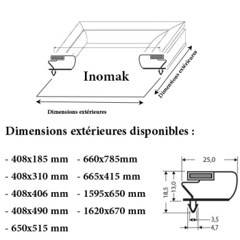 JOINT CADRE MAGNETIQUE ADAPTABLE INOMAK