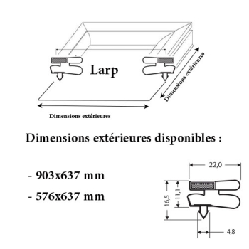 JOINT CADRE MAGNETIQUE ADAPTABLE LARP MODELE 2