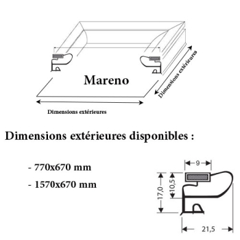 JOINT CADRE MAGNETIQUE ADAPTABLE MARENO MODELE 2