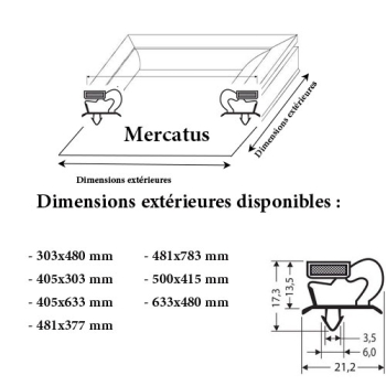 JOINT CADRE MAGNETIQUE ADAPTABLE MERCATUS