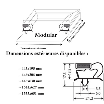 JOINT CADRE MAGNETIQUE ADAPTABLE MODULAR