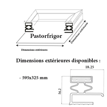 JOINT CADRE MAGNETIQUE ADAPTABLE PASTORFRIGOR