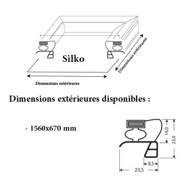 JOINT CADRE MAGNETIQUE ADAPTABLE SILKO