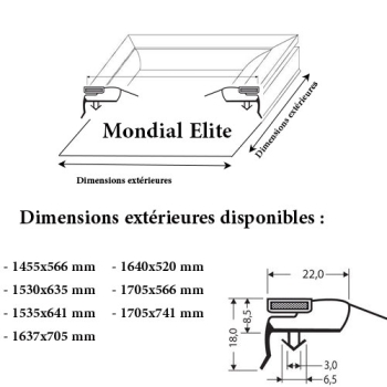 JOINT CADRE MAGNETIQUE ADAPTABLE MONDIAL ELITE