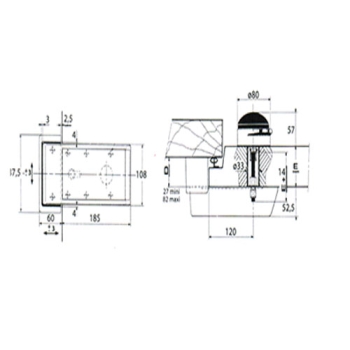 POIGNEE FERMOD 921 INOXYDABLE