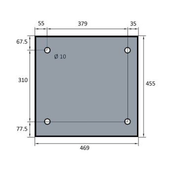 VITRE DE FOUR SPECIAL BATINOX-IBT 469x455 MM